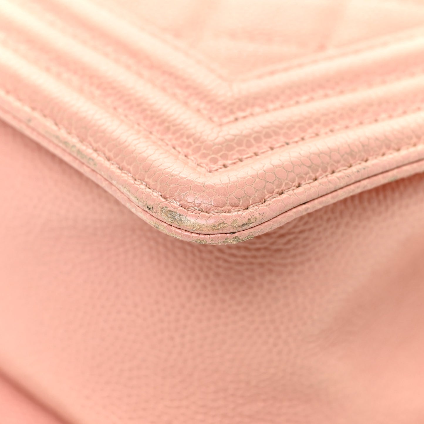 Caviar Quilted Small Boy Flap Pink