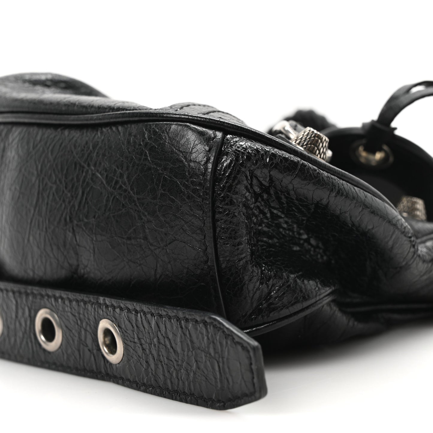 Agneau Arena Le Cagole Shoulder Bag XS Black