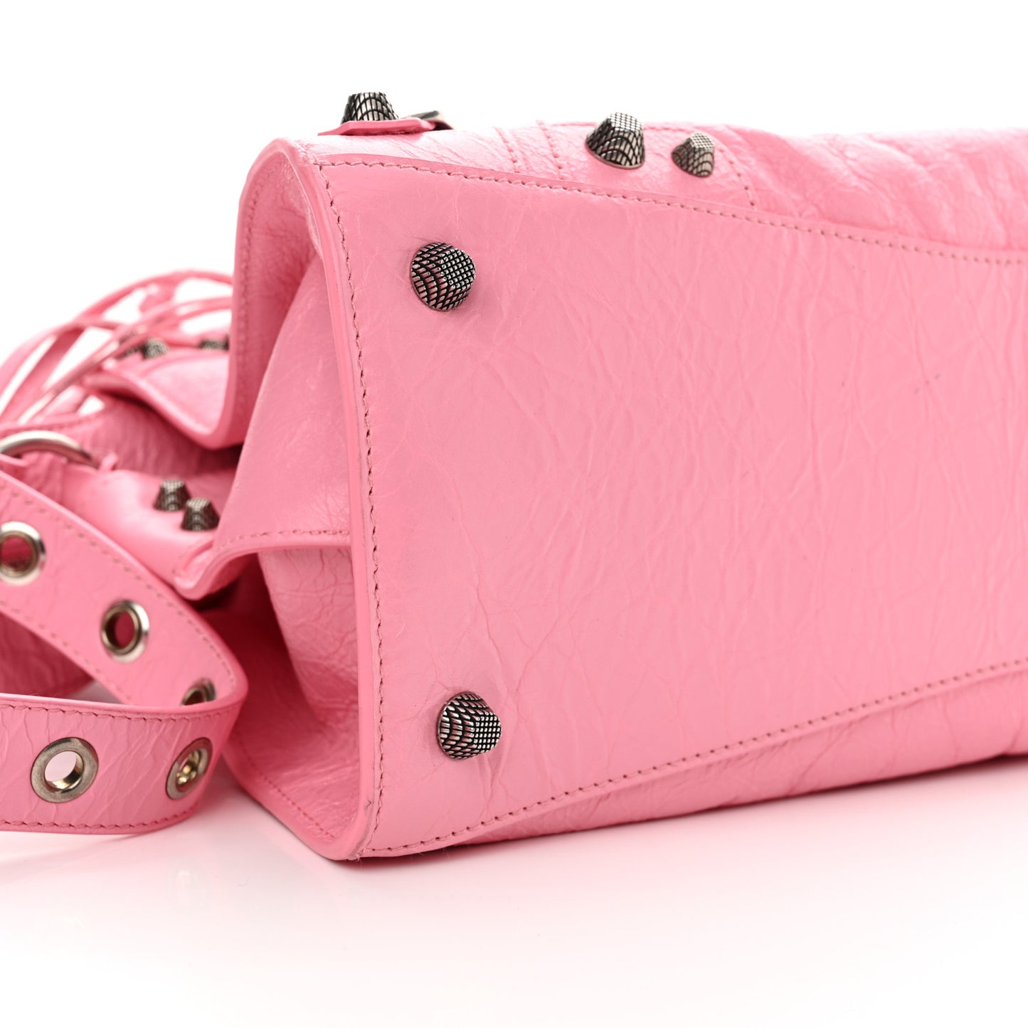 Agneau Arena Small Neo Cagole City Handbag Sweet Pink
