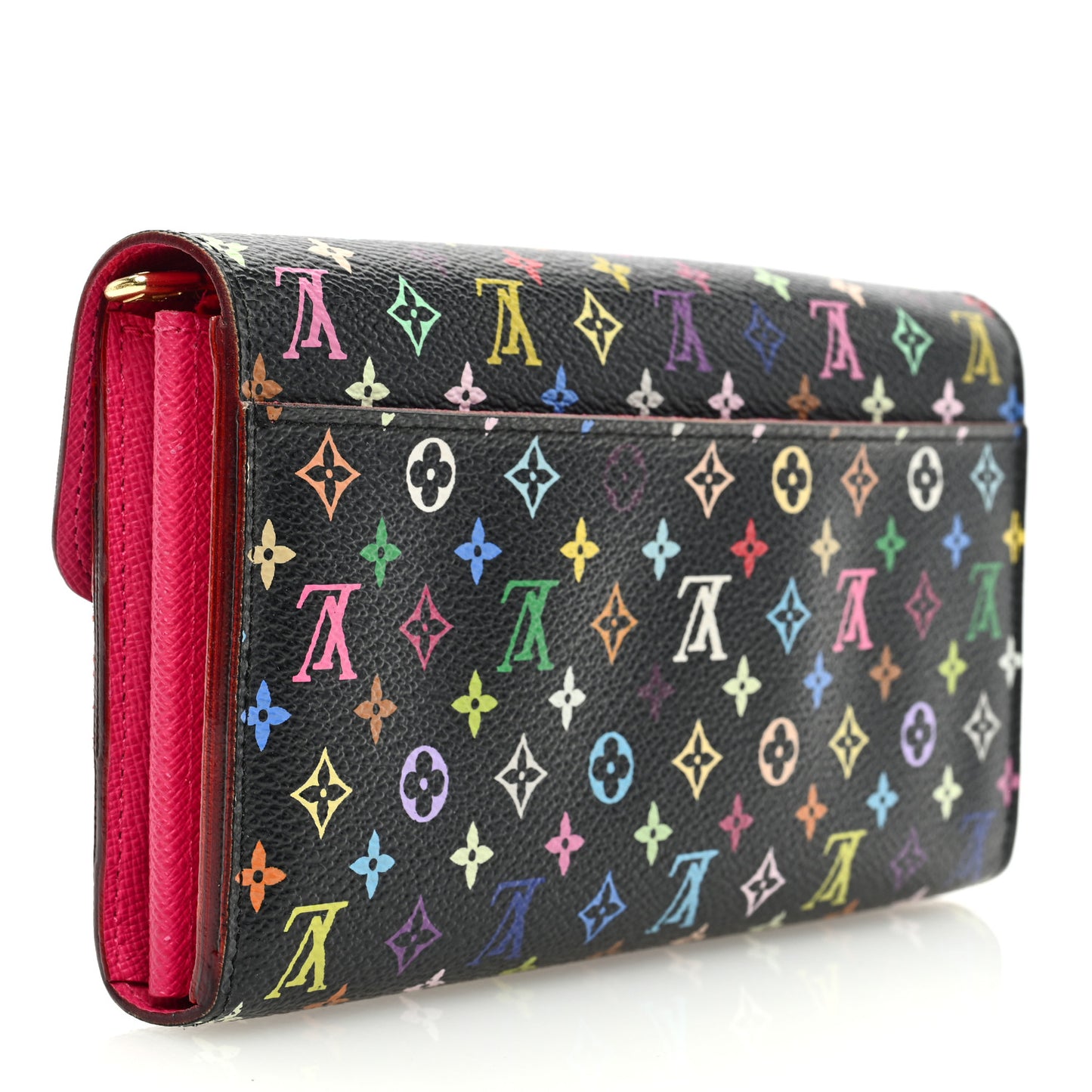 LOUIS VUITTON Monogram Multicolor Sarah Wallet NM Black Grenade