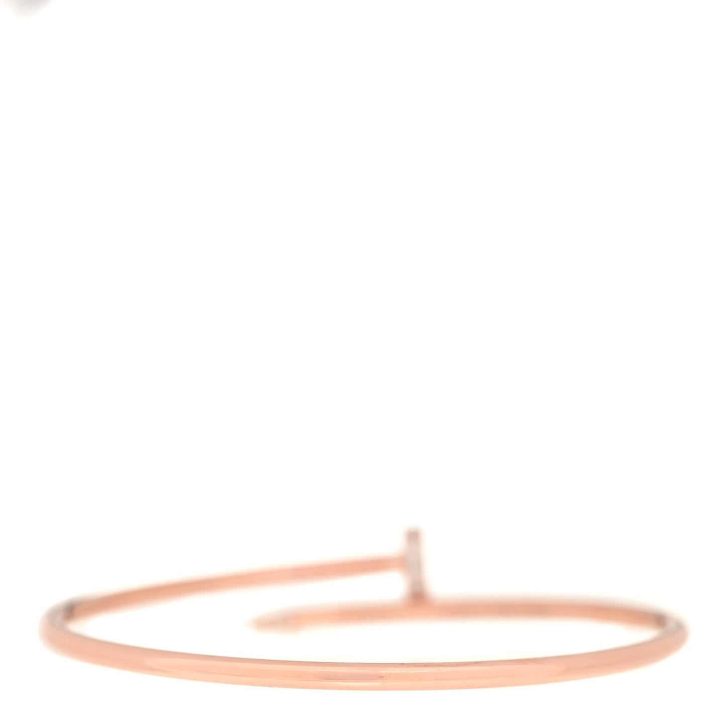 18K Pink Gold Diamond Small Juste Un Clou Bracelet 16