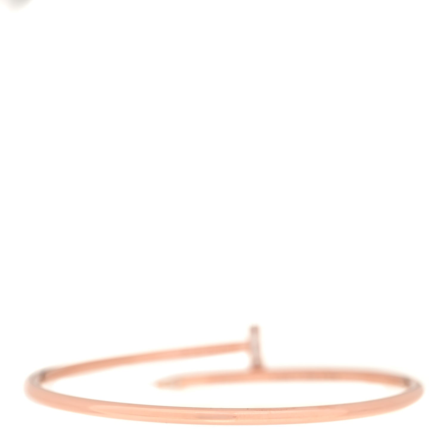 Cartier 18K Pink Gold Diamond Small Juste Un Clou Bracelet 16 3 of 5