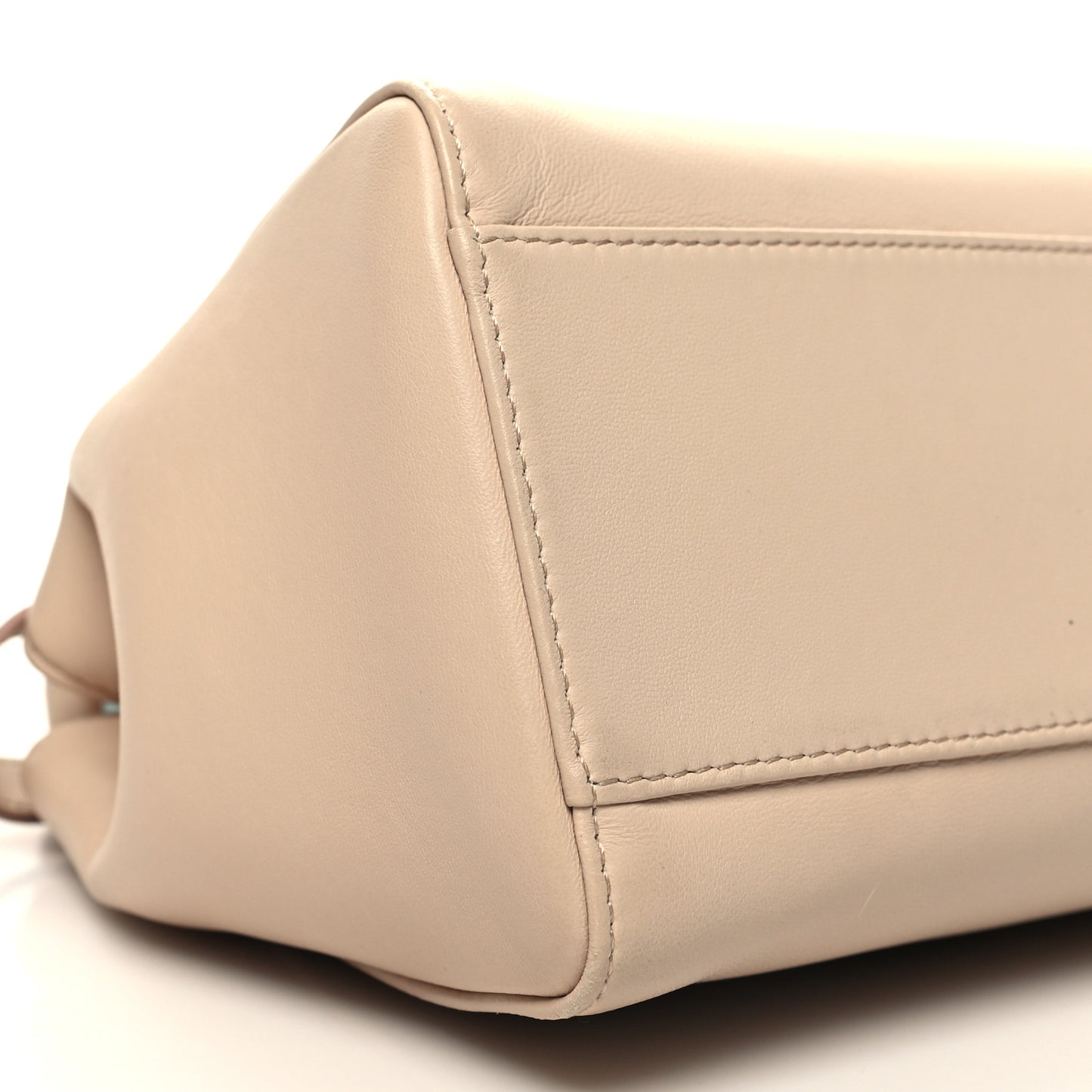 Nappa Stacked Bar Mini Peekaboo Iconic Satchel Rosa Plaster