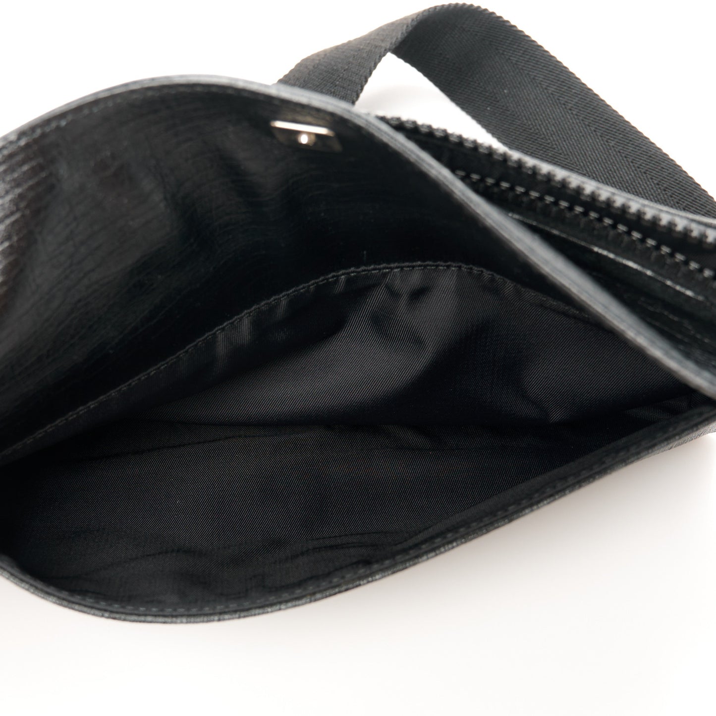 GG Plus Monogram Waist Belt Bag Black