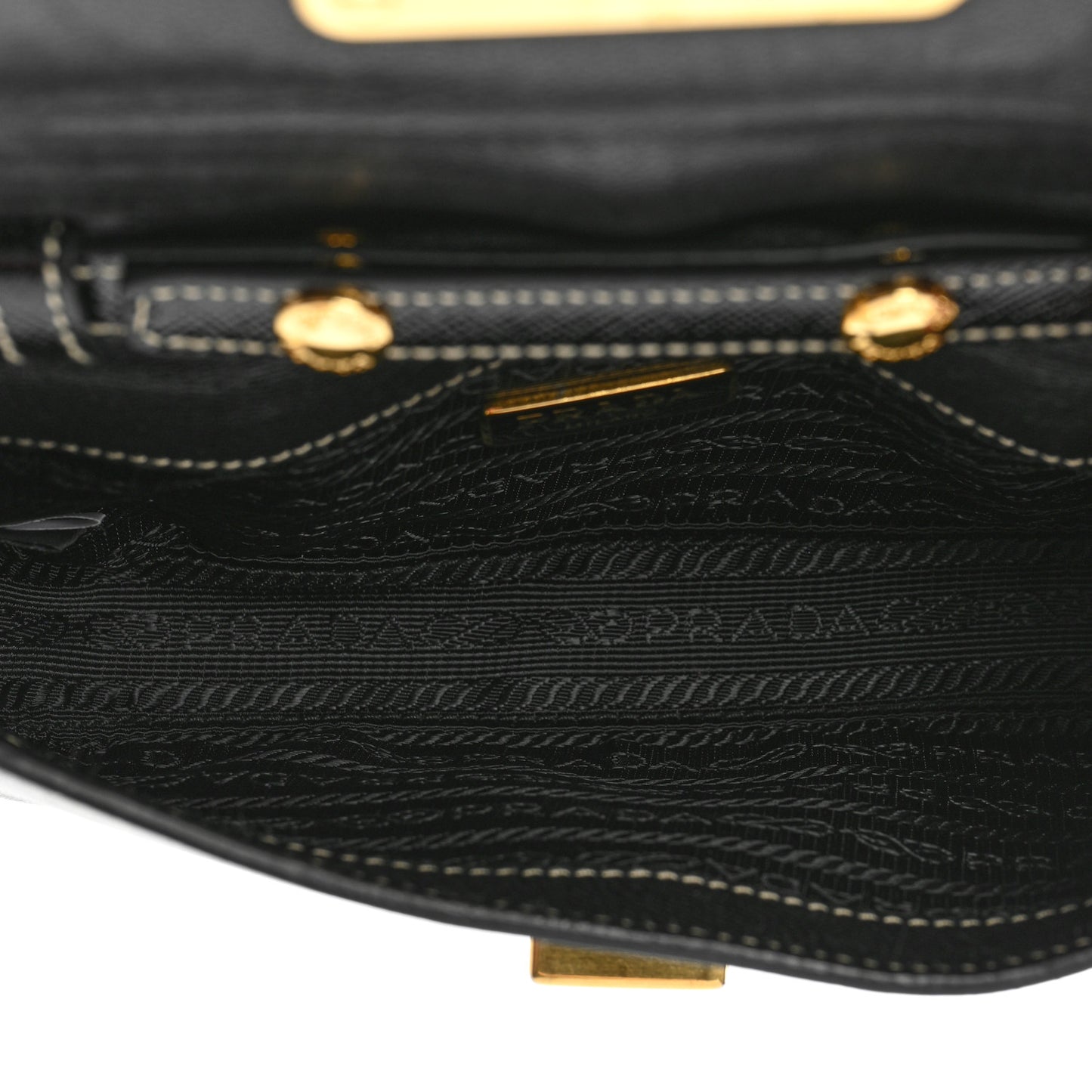 Saffiano Vernice Turnlock Convertible Shoulder Bag Black