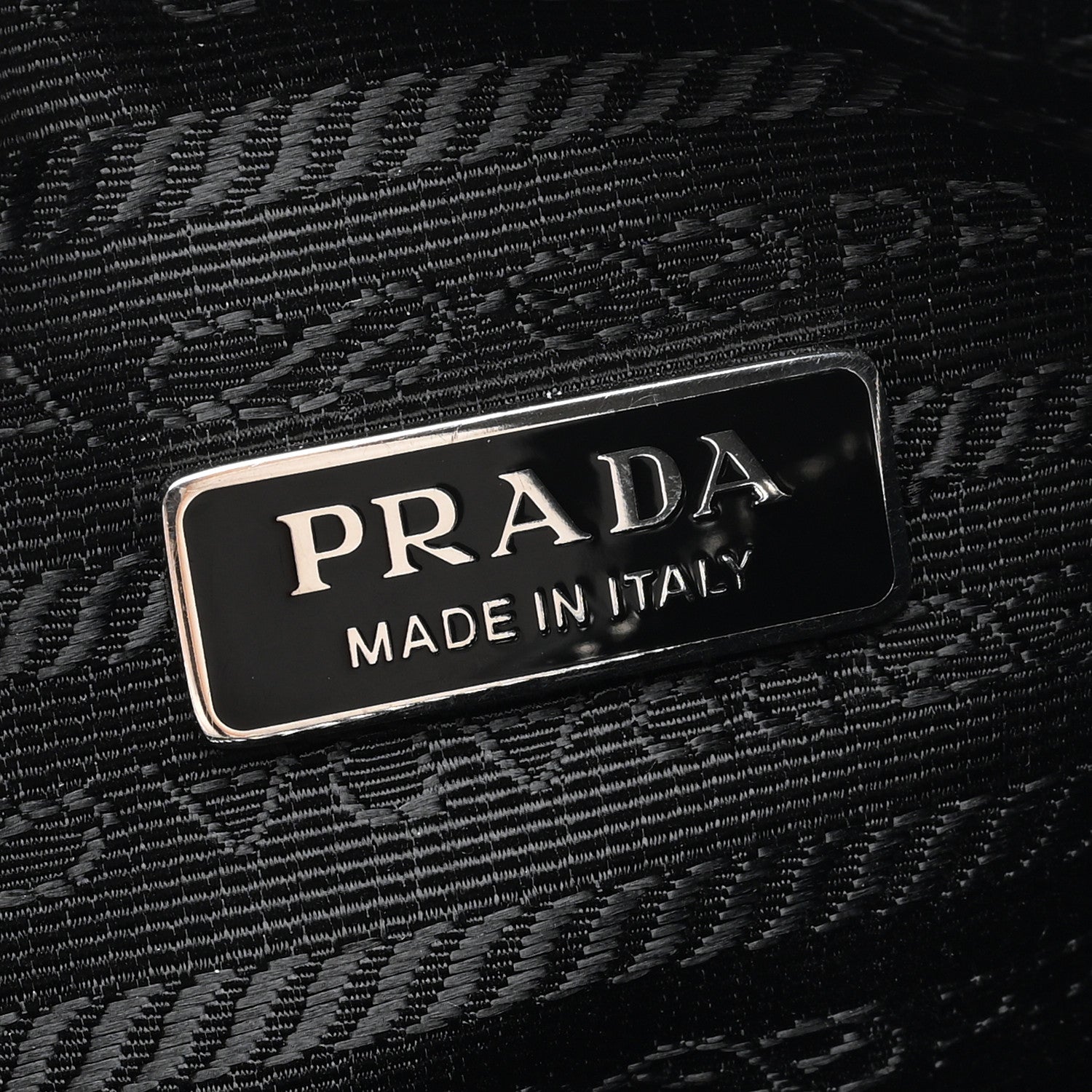 Prada Grace Lux Triangle Shoulder Bag Black 6 of 8