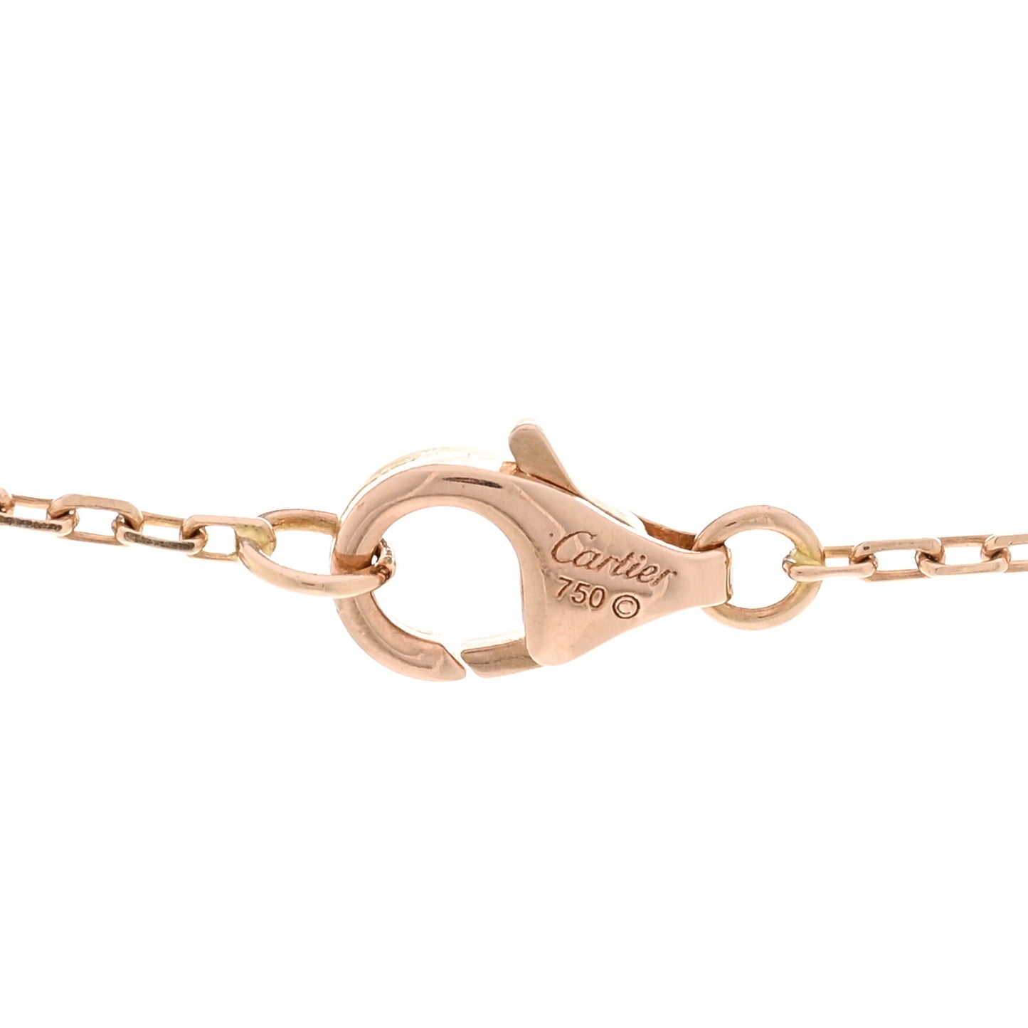 18K Pink Gold Pink Sapphire Logo Pendant Necklace