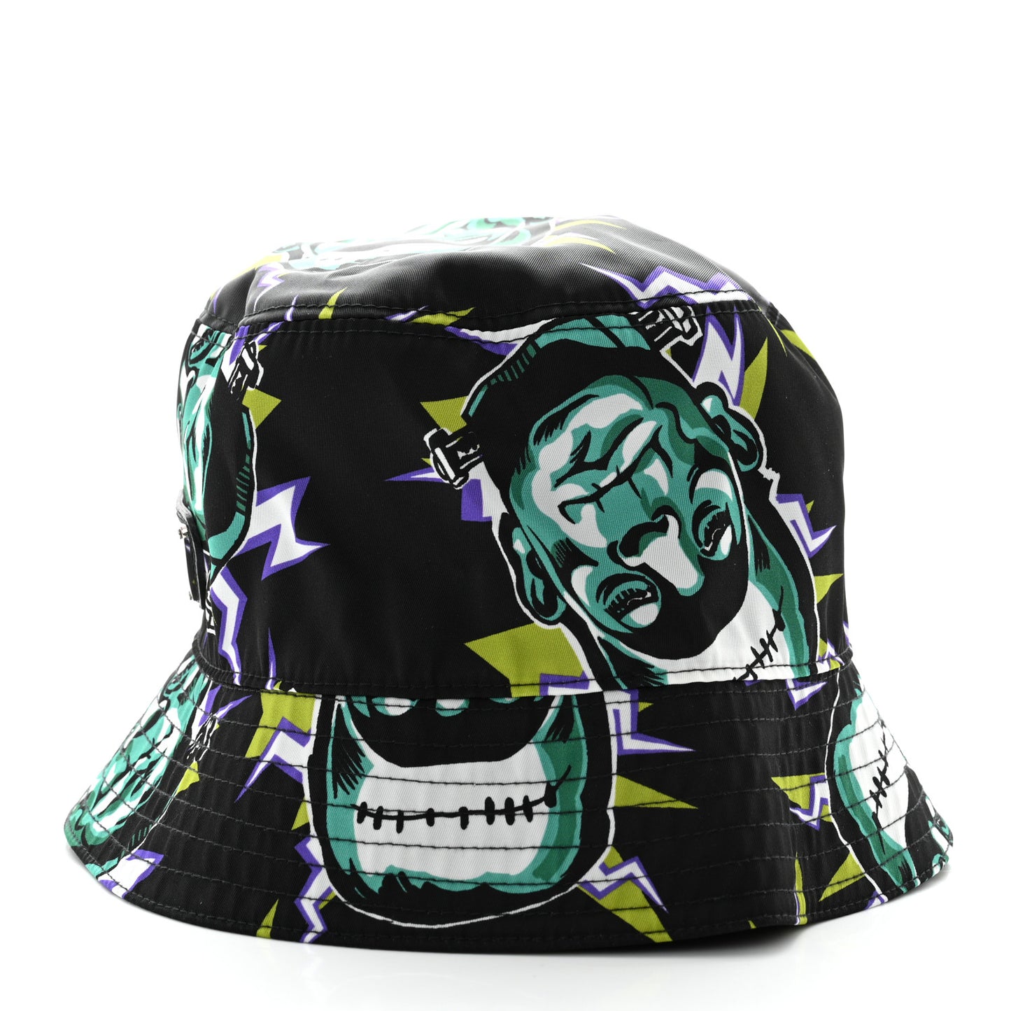 X UNIVERSAL STUDIOS Nylon Frankenstein Print Bucket Hat L Black