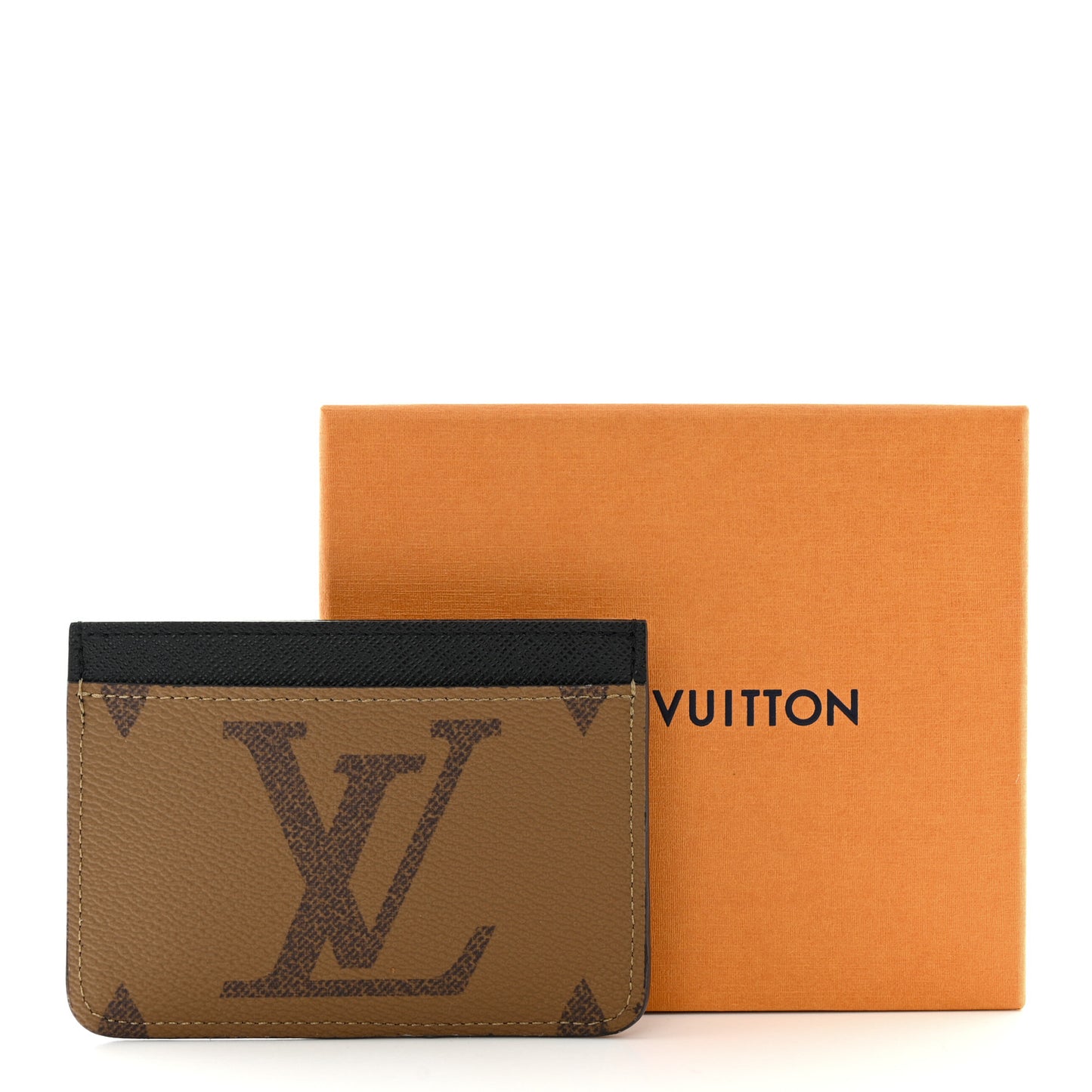 Reverse Monogram Side Up Card Holder