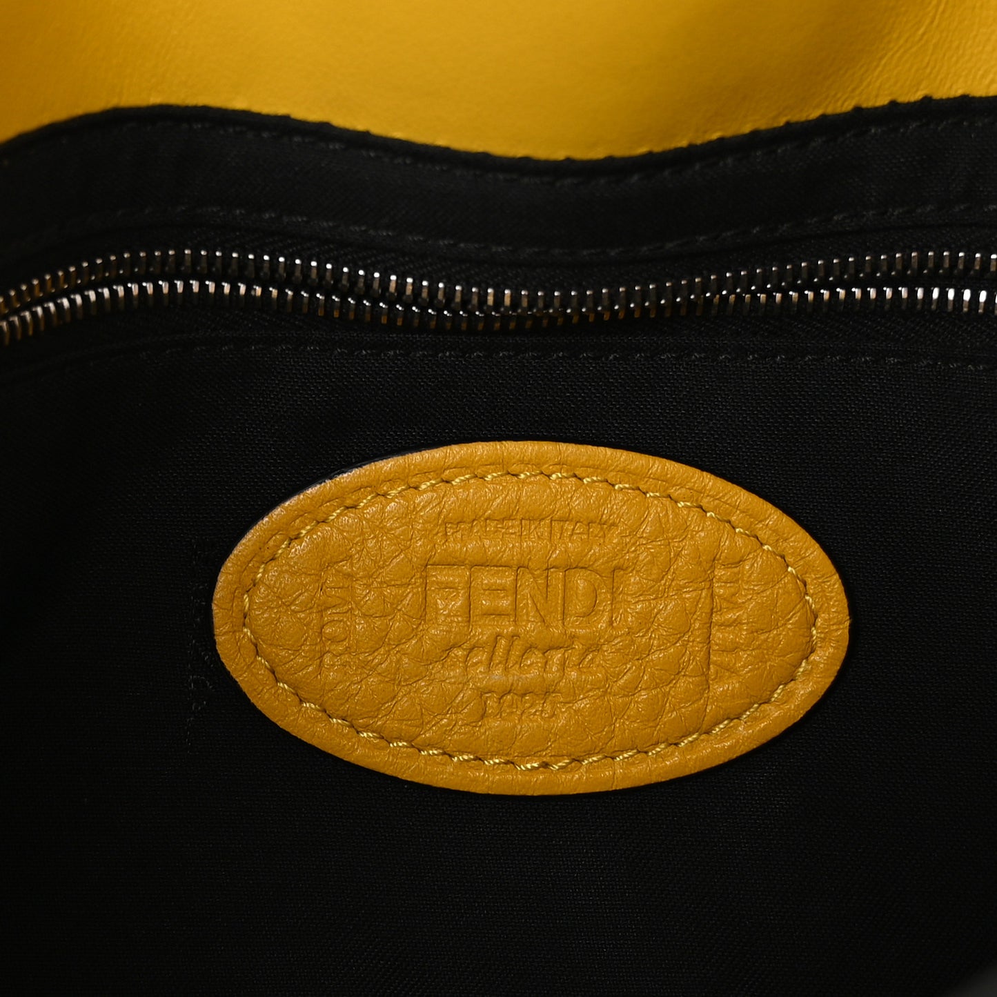 Cuoio Romano Selleria Belt Baguette Bag Giallo Fendi