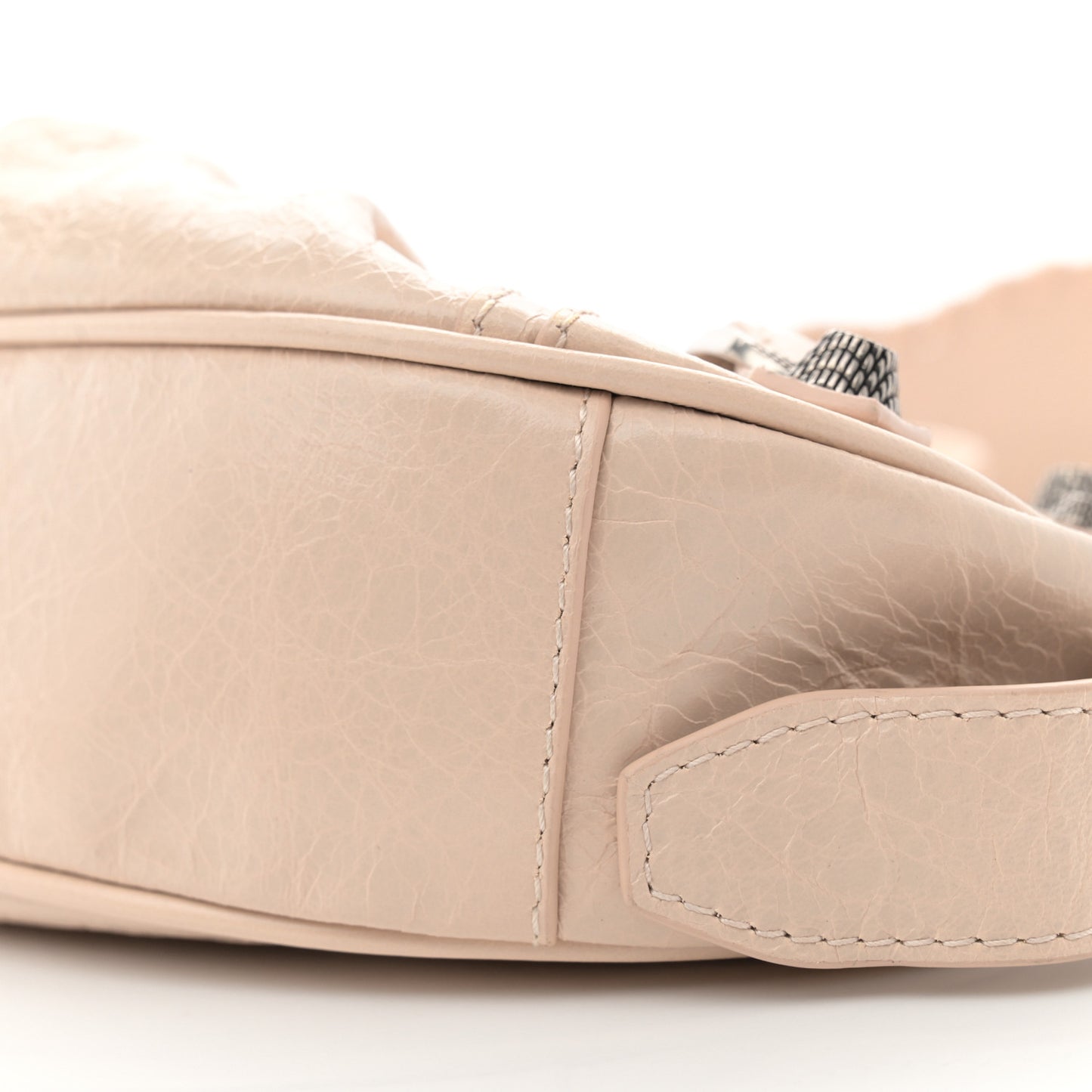 Agneau Arena Le Cagole Shoulder Bag XS Sand Beige
