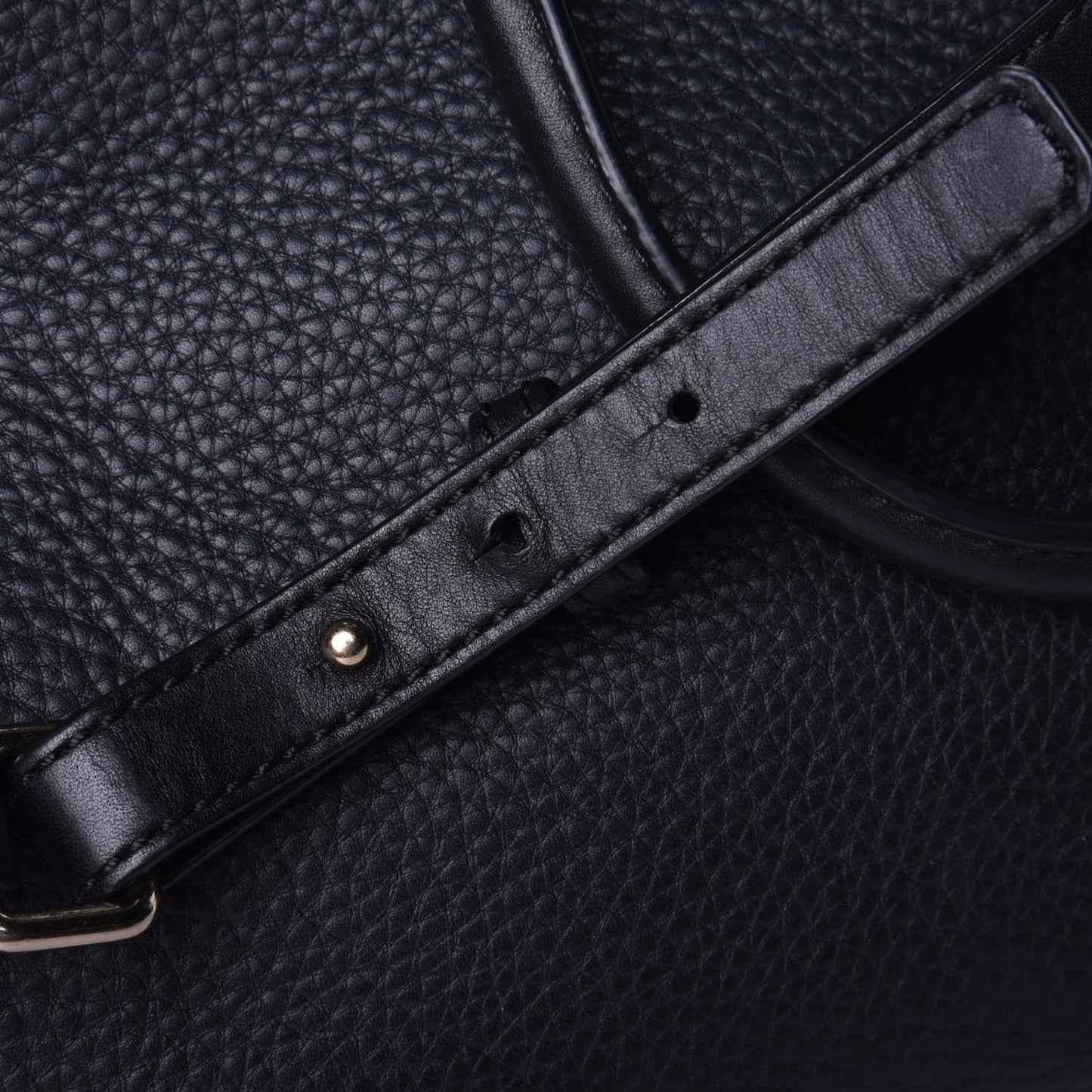 Canvas Mega Check Grained Calfskin Medium Harcourt Satchel Black