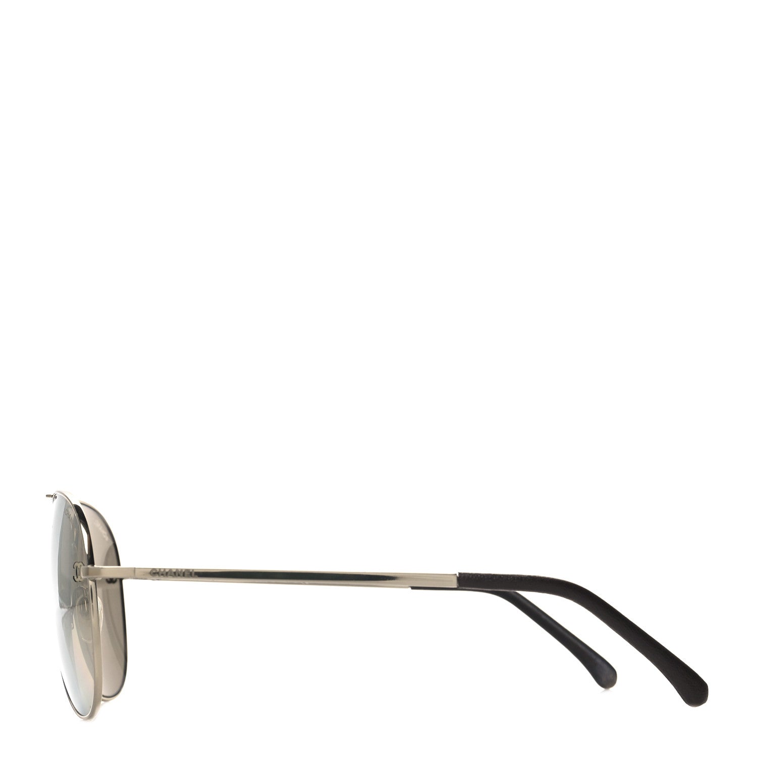 Chanel Aviator CC Sunglasses 4189-T-Q Silver 3 of 9