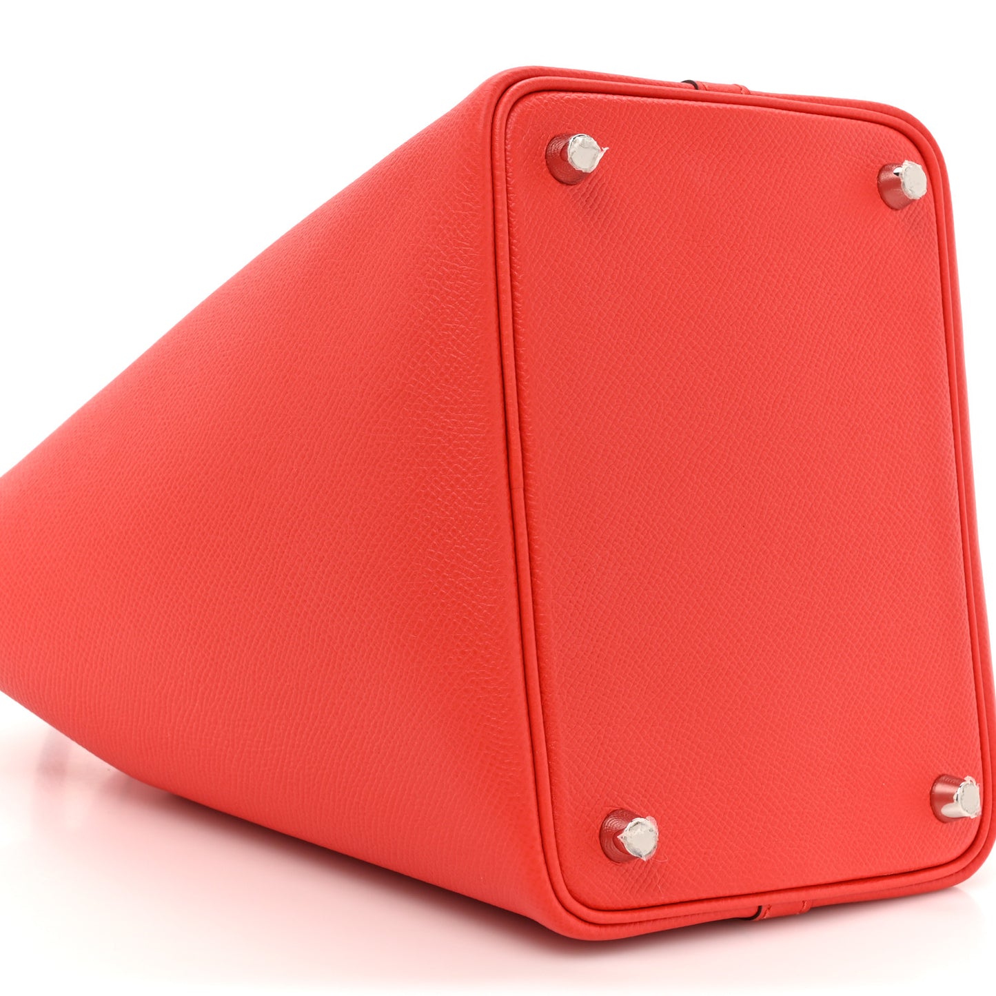 Epsom Tressage De Cuir Picotin Lock 18 PM Rouge Coeur Bleu du Nord Rouge H