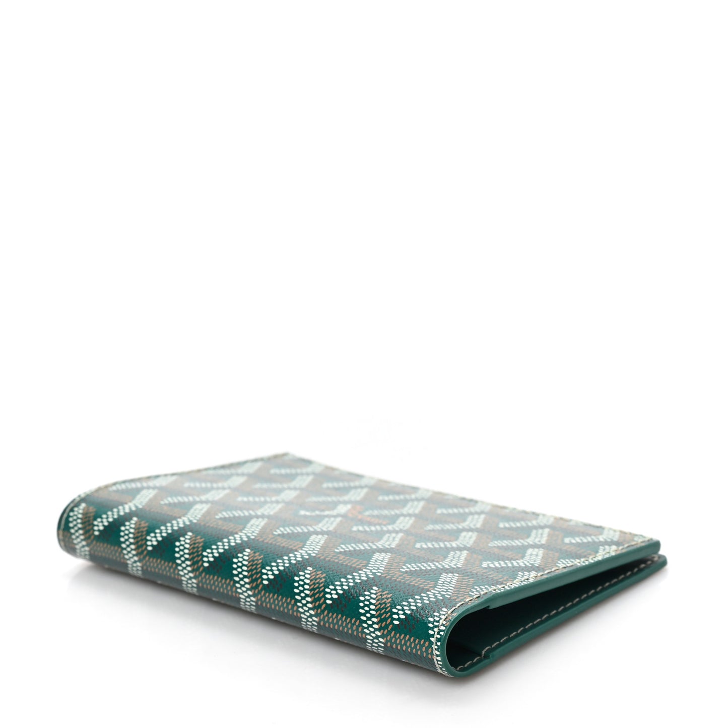 Goyardine Passport Wallet Green