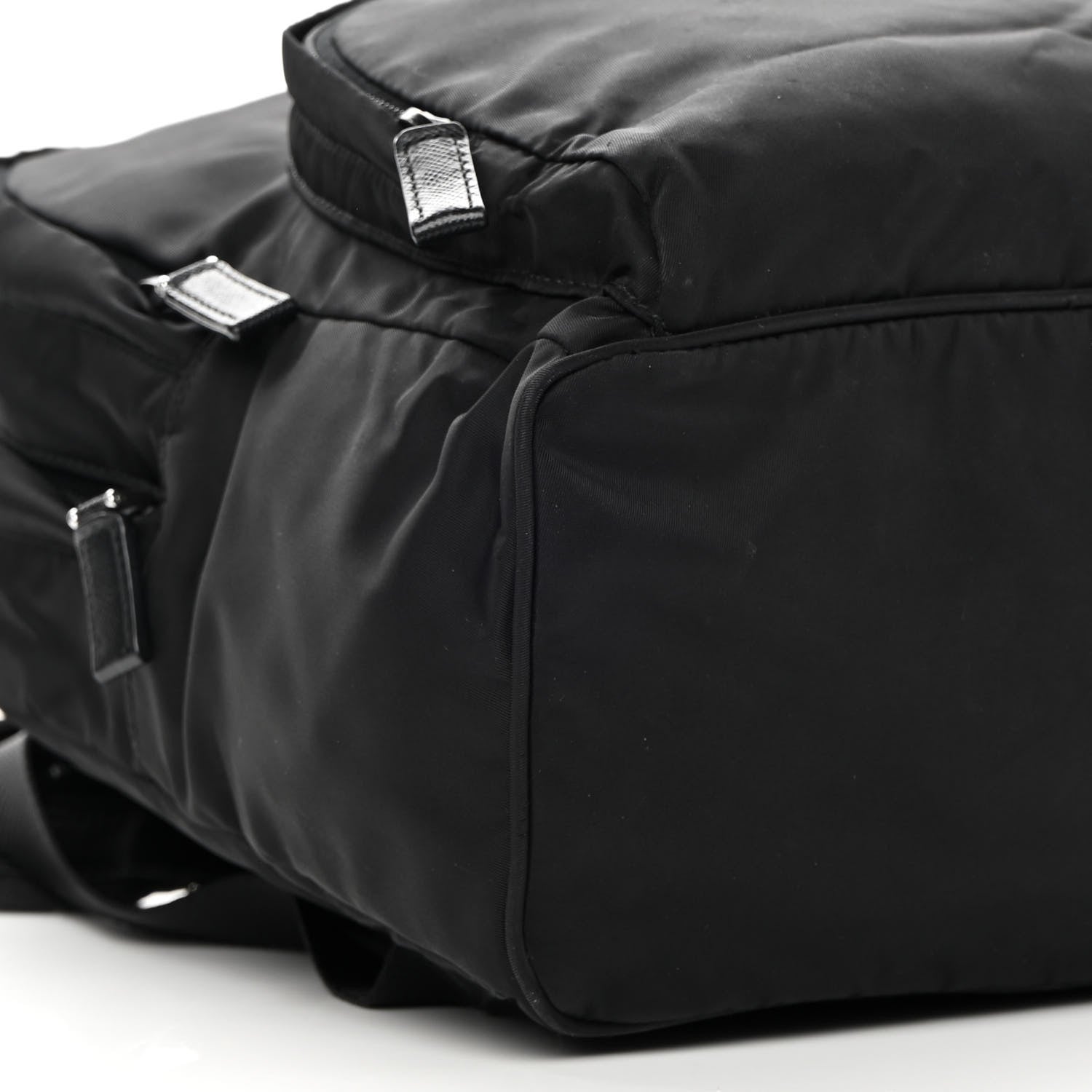 Prada Tessuto Nylon Medium Dome Backpack Black 11 of 15