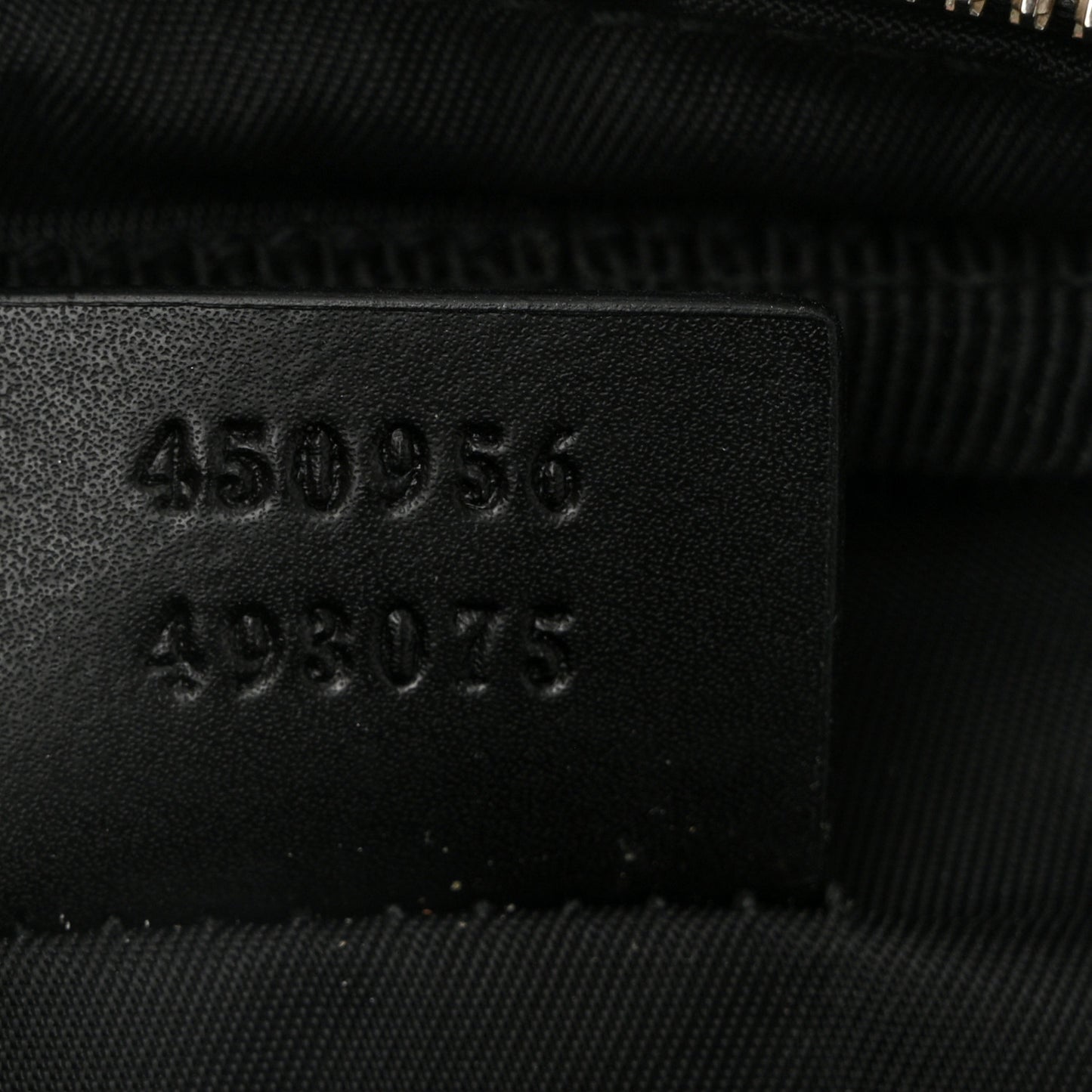 GG Supreme Monogram Web Belt Bag Black