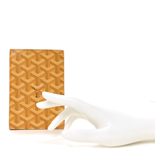 Goyardine Passport Wallet Yellow