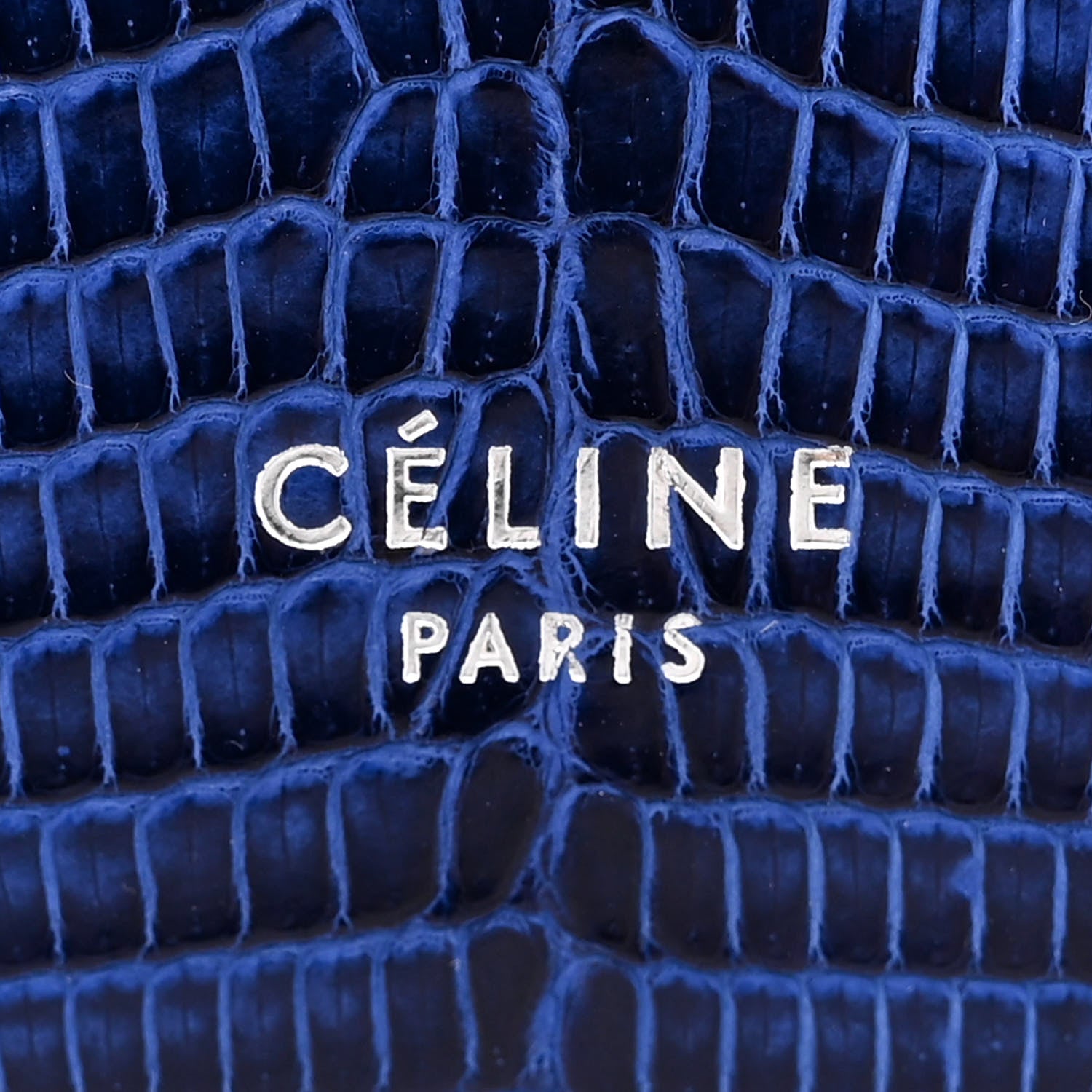 Celine Lizard Mini Clasp Bag Blue 6 of 10