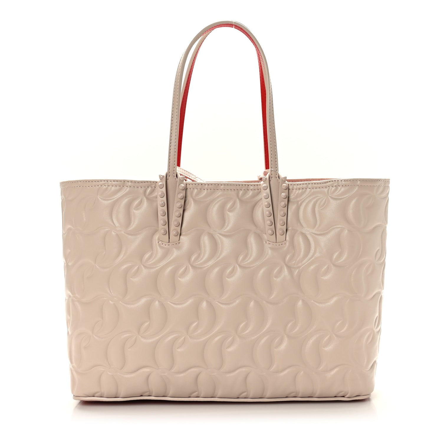 Nappa Embossed East West Cabata Tote Leche