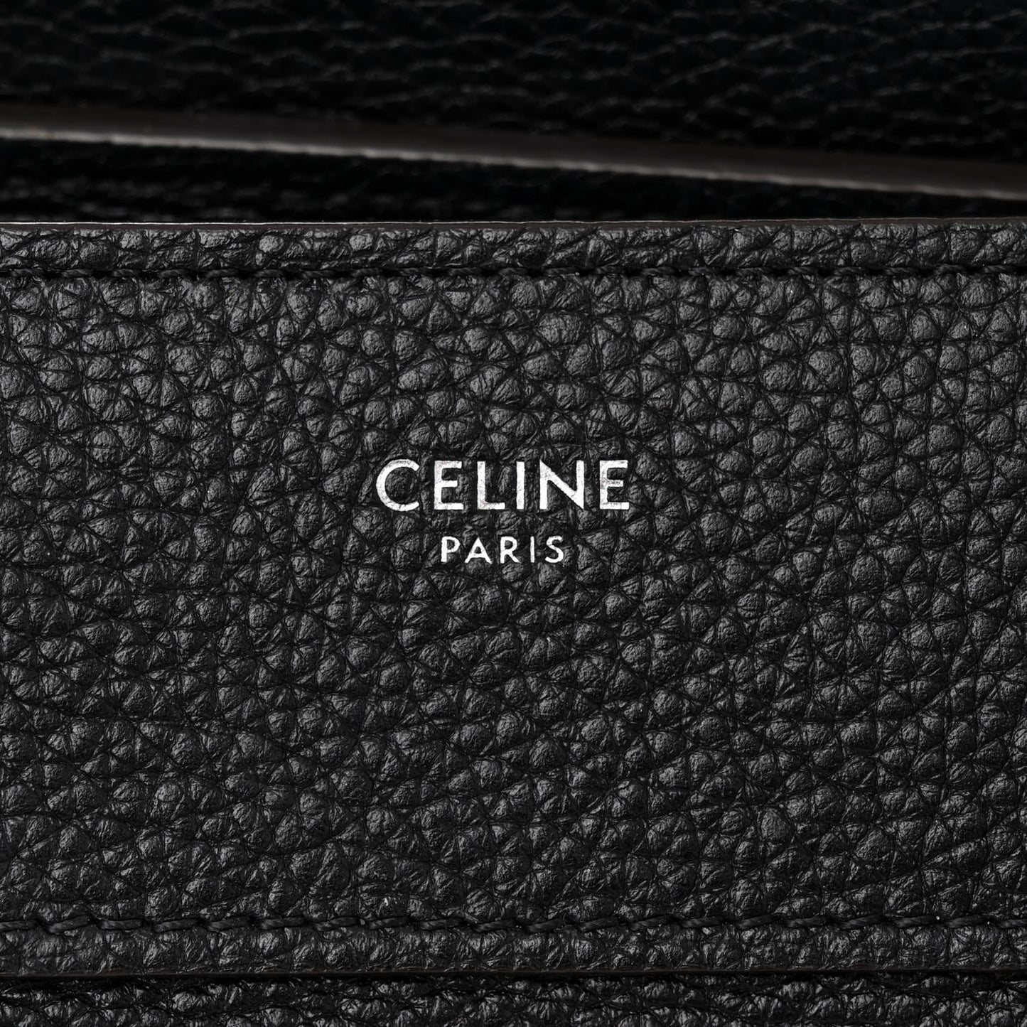 Drummed Calfskin Micro Luggage Black