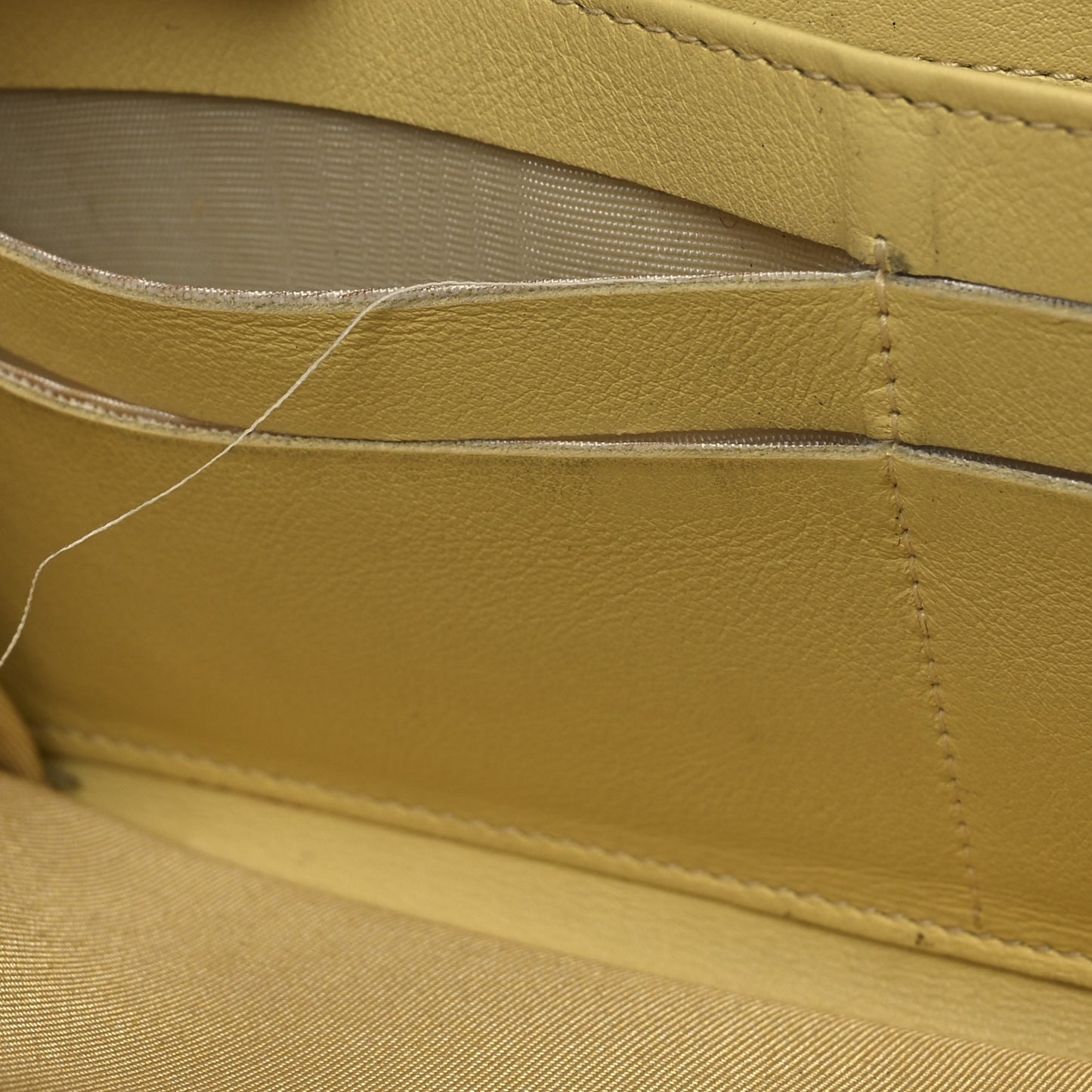 Patent Large Gusset CC Zip Wallet Yellow