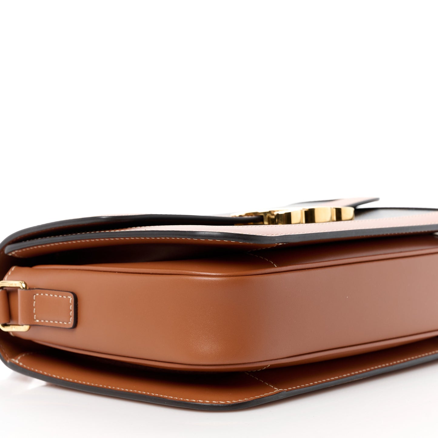 Triomphe Canvas Calfskin Medium Triomphe Bag Tan