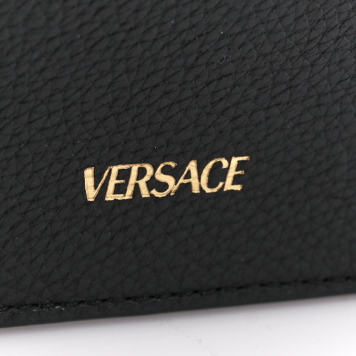 Grainy Calfskin Virtus Chain Crossbody Black
