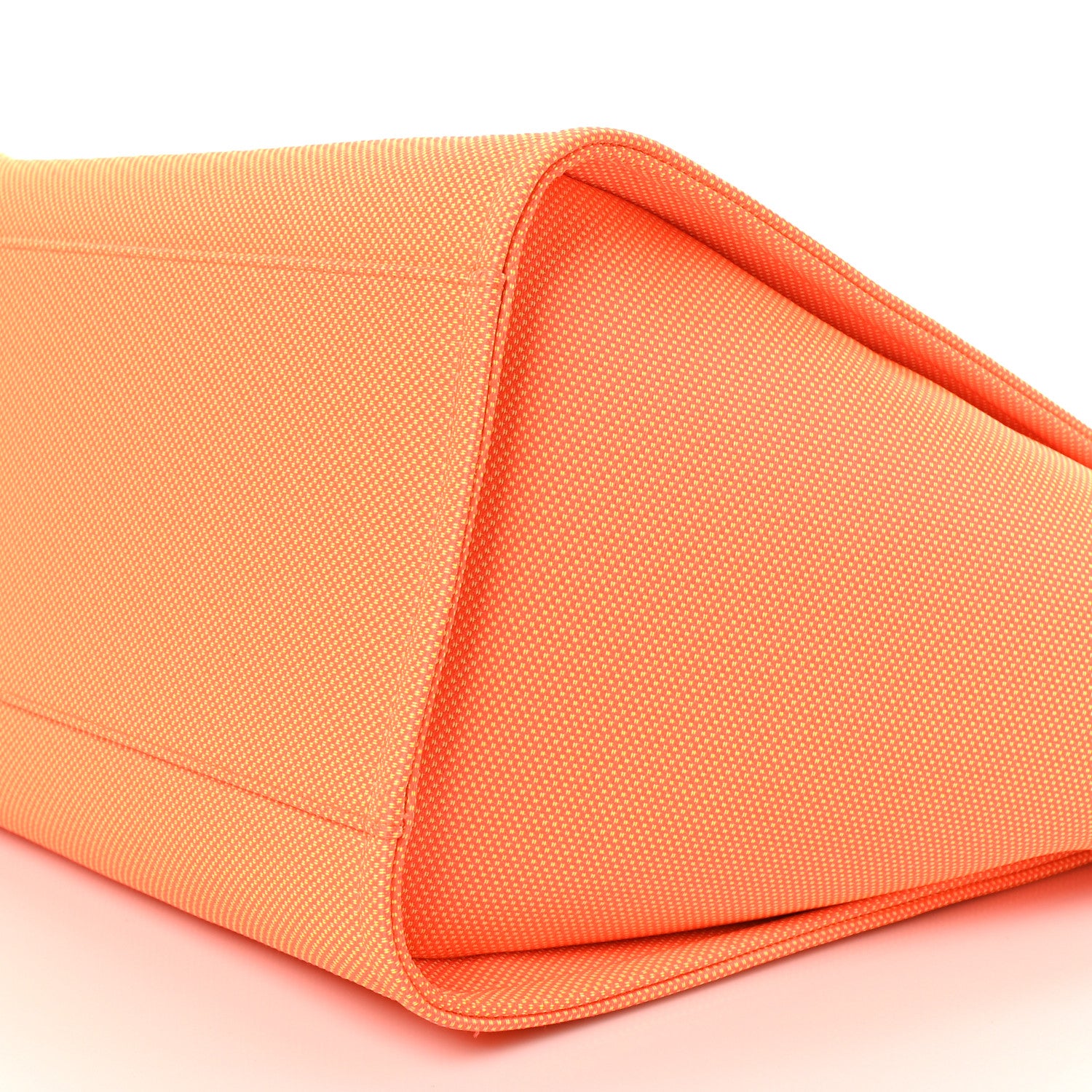 Chanel Mixed Fibers Calfskin Deauville Medium Tote Orange Yellow 11 of 11