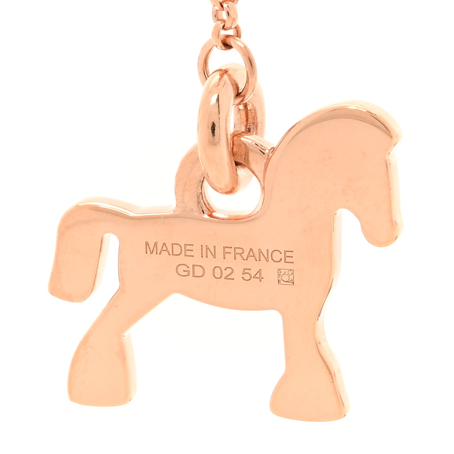 Metal Enamel Cheval Grand Parade Necklace Rose Gold