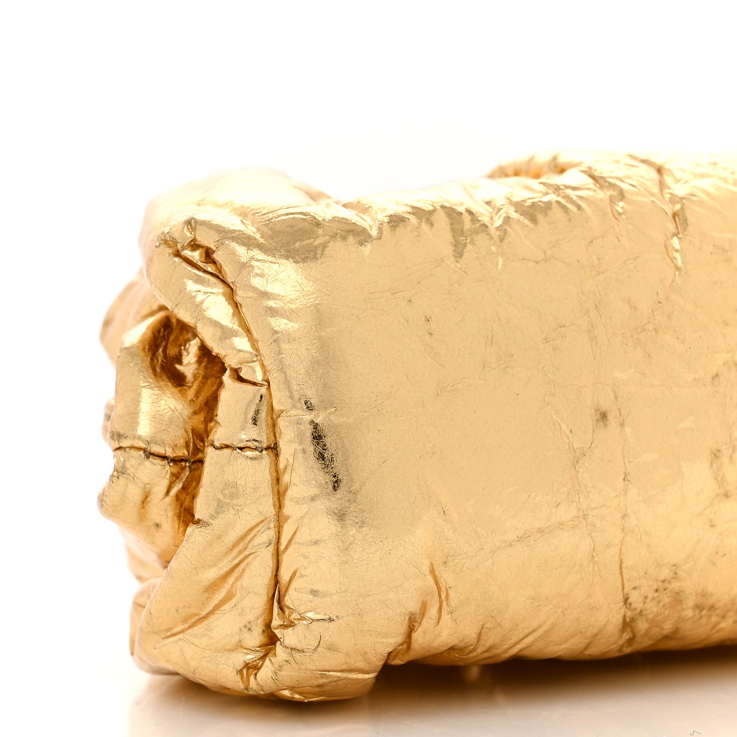 Metallic Crinkled Lambskin The Coin Purse Oro