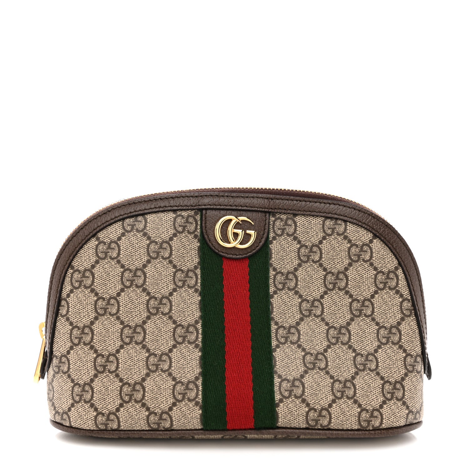 Gucci GG Supreme Monogram Textured Calfskin Web Large Ophidia