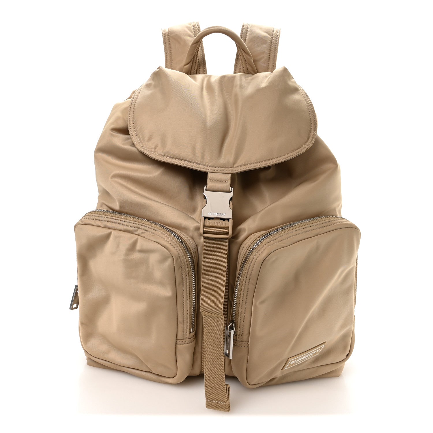 希少 BURBERRY リュックサック バックパック ナイロン レザー ゴールド Burberry Nylon Medium Rucksack Backpack Gold Honey 1852654