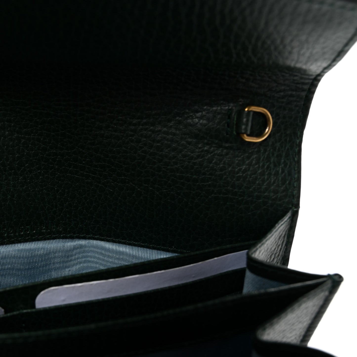 Calfskin Garden Dionysus Chain Wallet Emerald