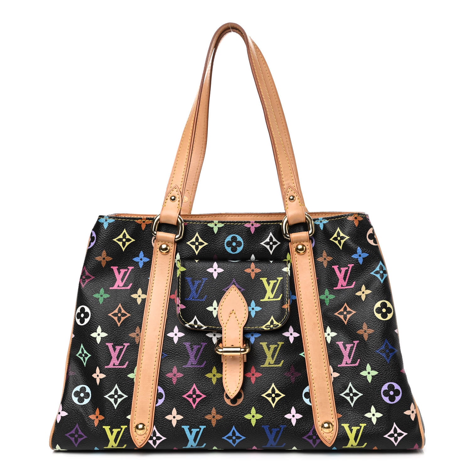 Louis Vuitton Monogram Multicolor Aurelia MM Black 816484