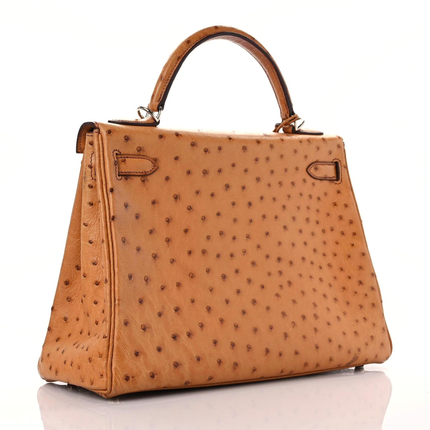 Ostrich Kelly Retourne 32 Gold