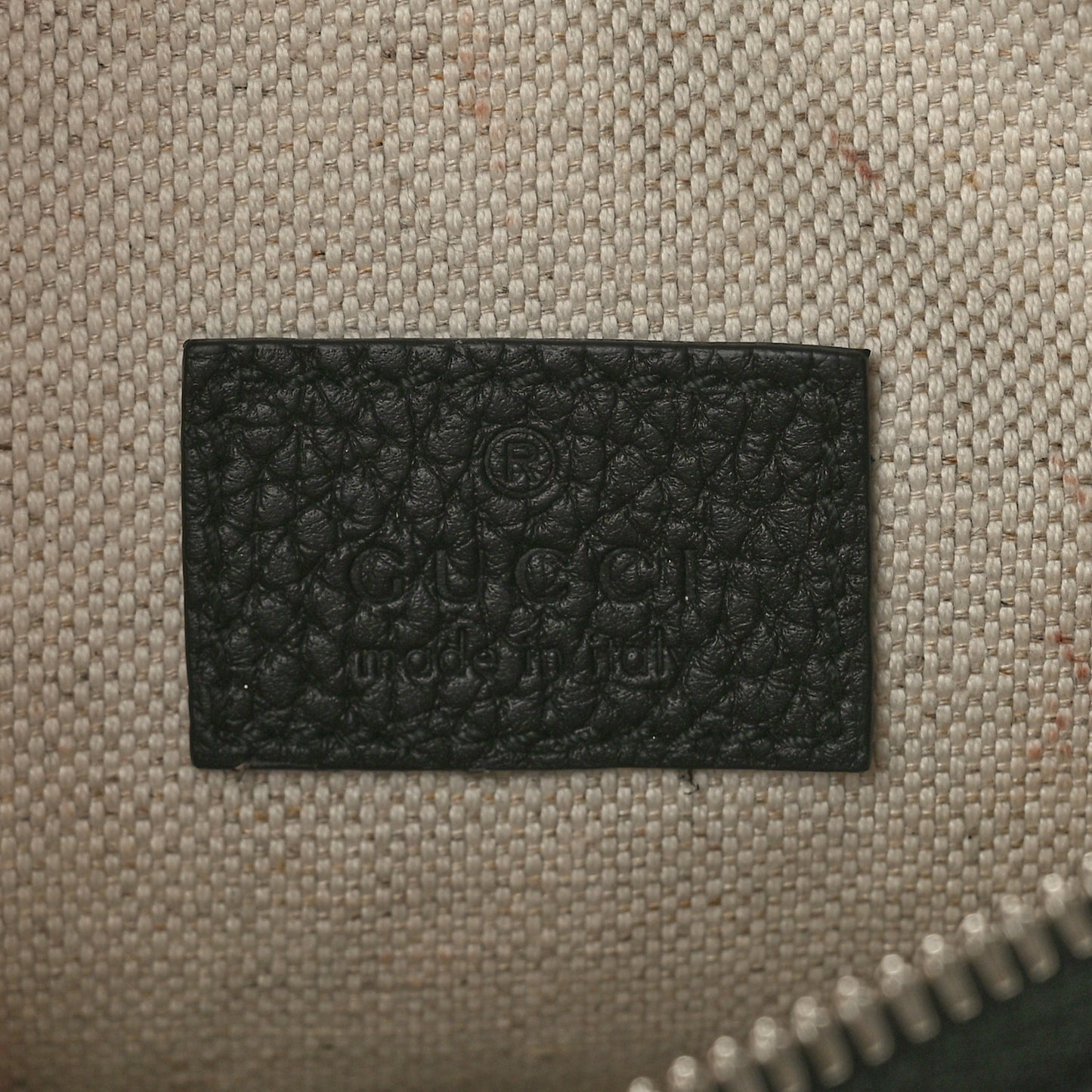 Piuma Calfskin Jumbo GG Embossed Small Belt Bag Black