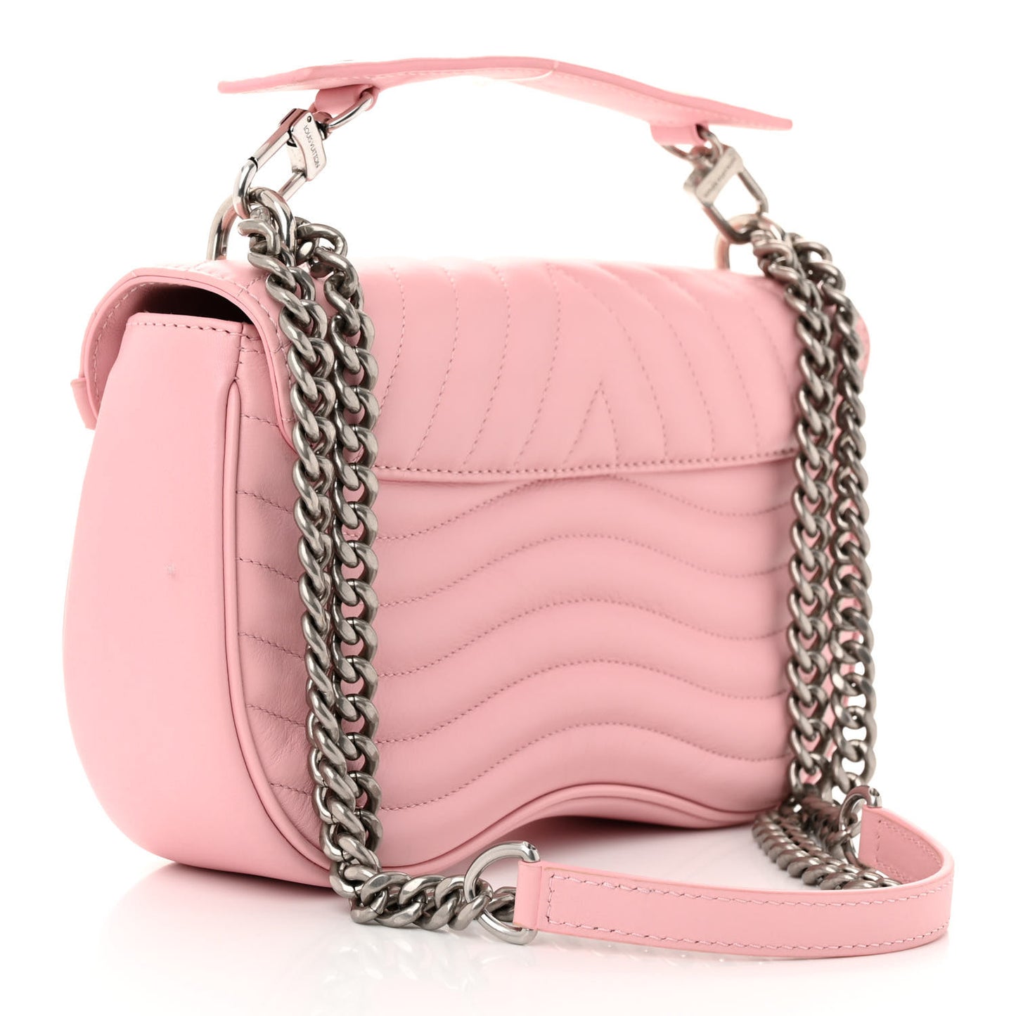 Calfskin New Wave Chain MM Smoothie Pink