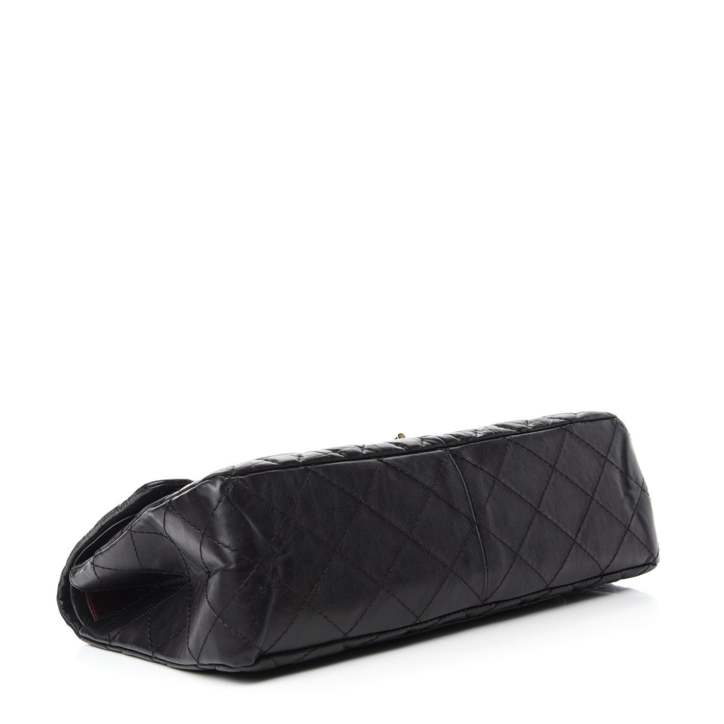 Aged Calfskin Quilted 2.55 Reissue 227 Flap Black
