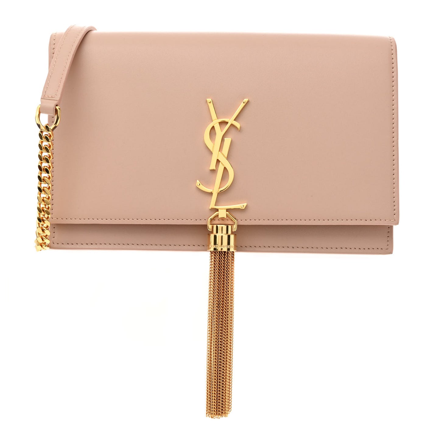 Grain De Poudre Classic Monogram Kate Tassel Chain Wallet Pale Blush