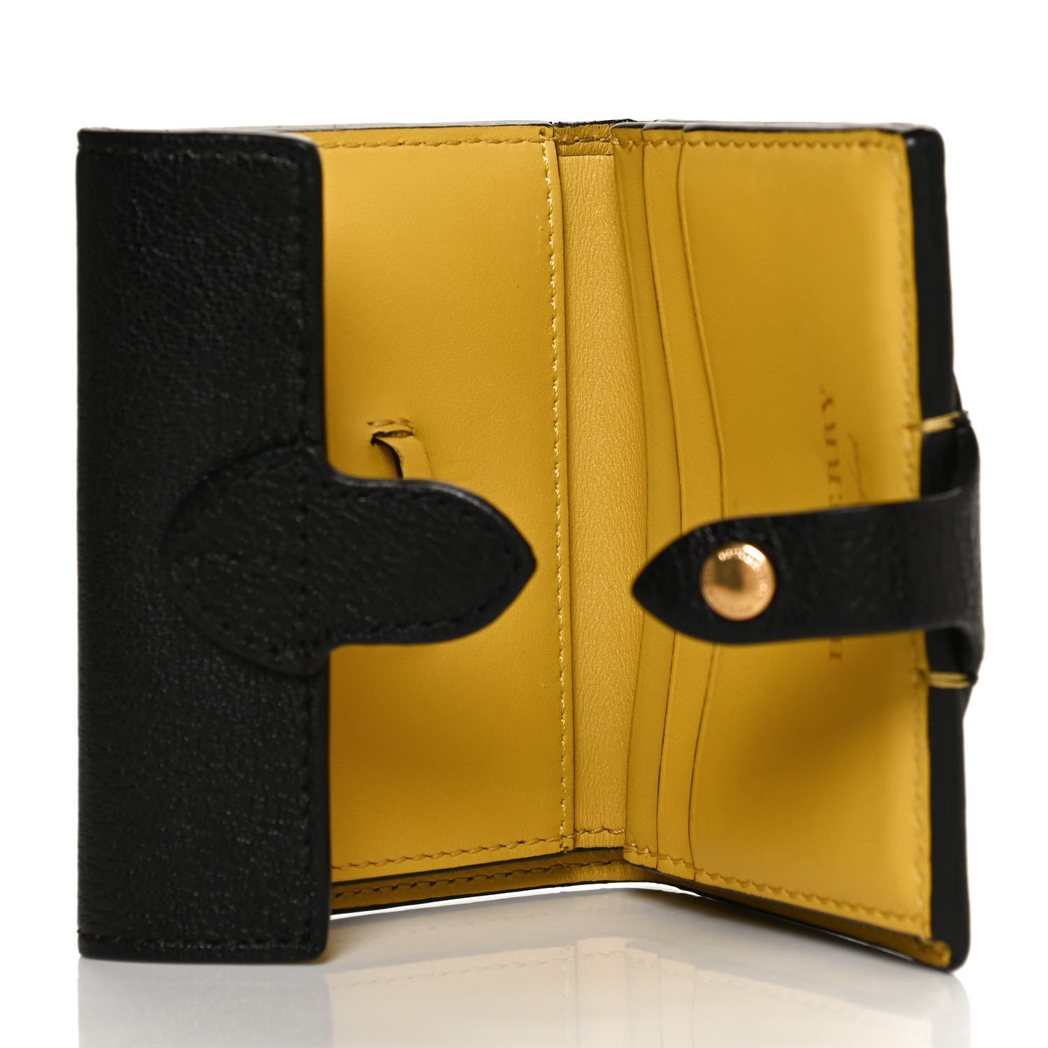 Burberry Grainy Calfskin Harlow Bifold Wallet Black 5 of 8