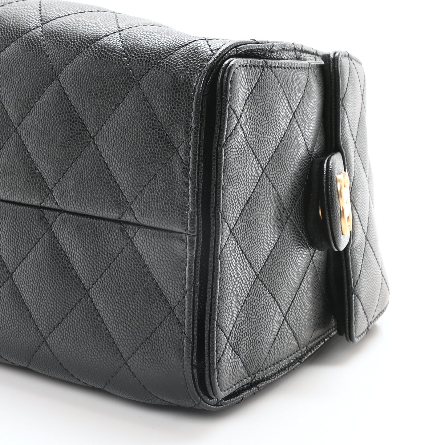 Caviar Quilted Small Chanel 25 Handbag Black