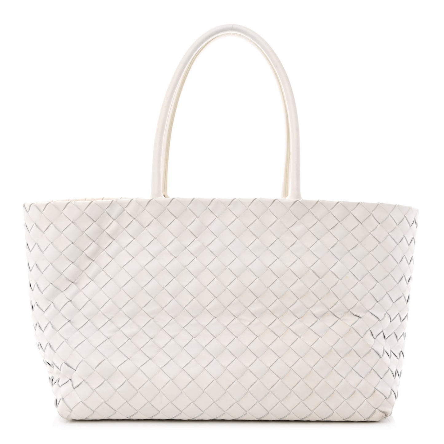 Nappa Intrecciato Tote Bag White