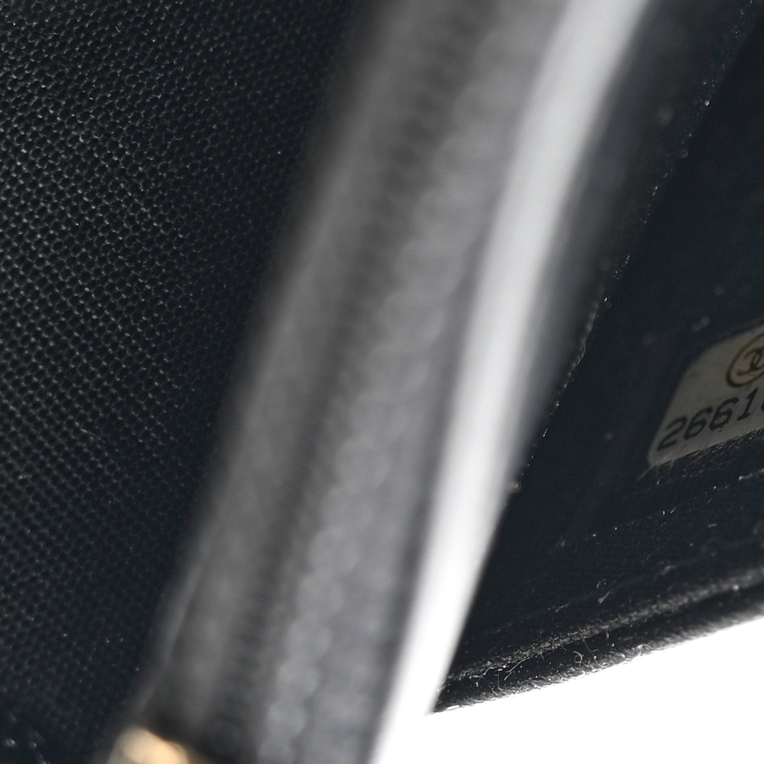 Chanel Caviar Chevron Quilted Boy Wallet On Chain WOC Black 9 of 11