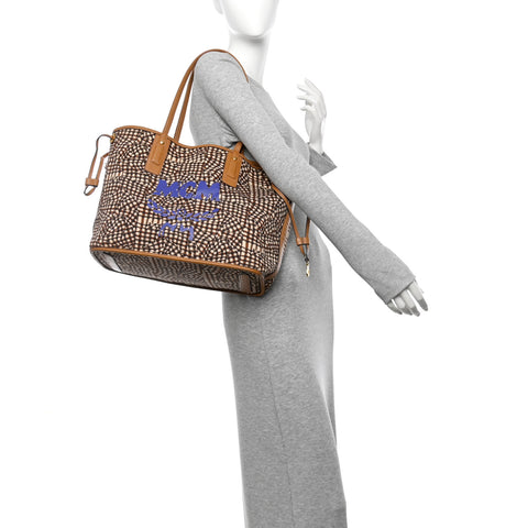 Visetos Medium Liz Reversible Shopper Tote Cognac
