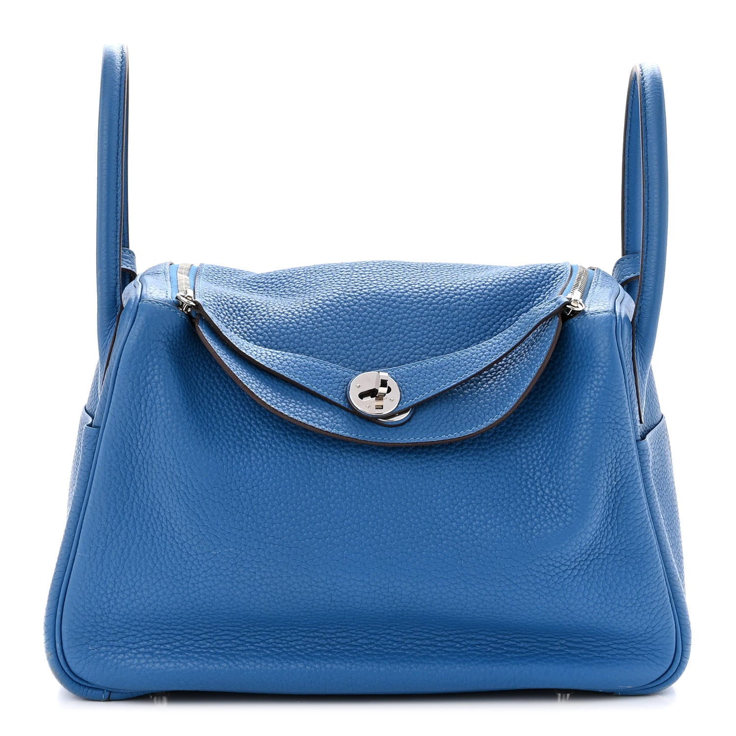 Hermes Taurillon Clemence Lindy 30 Bleu Hydra 1 of 12