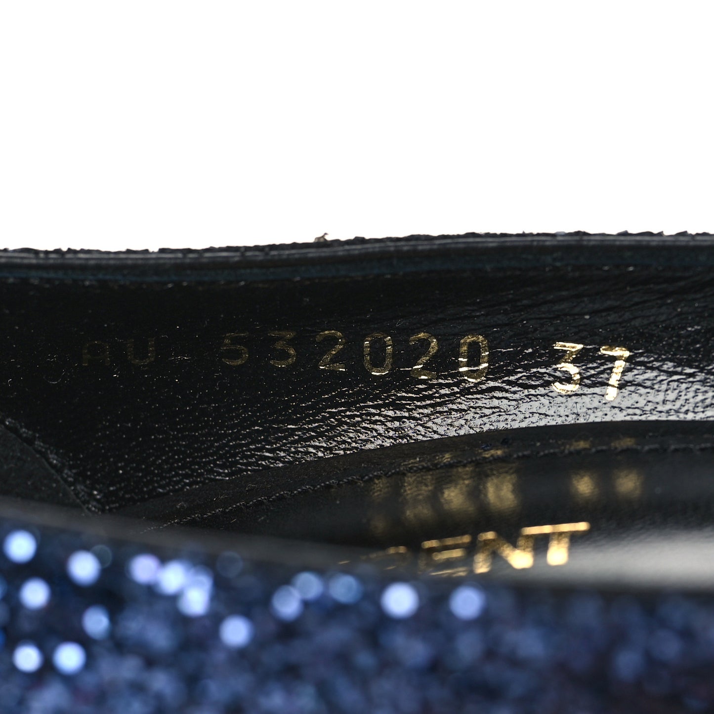 Charlotte Glitter Point-toe Kitten-Heel Pumps 37 Blue