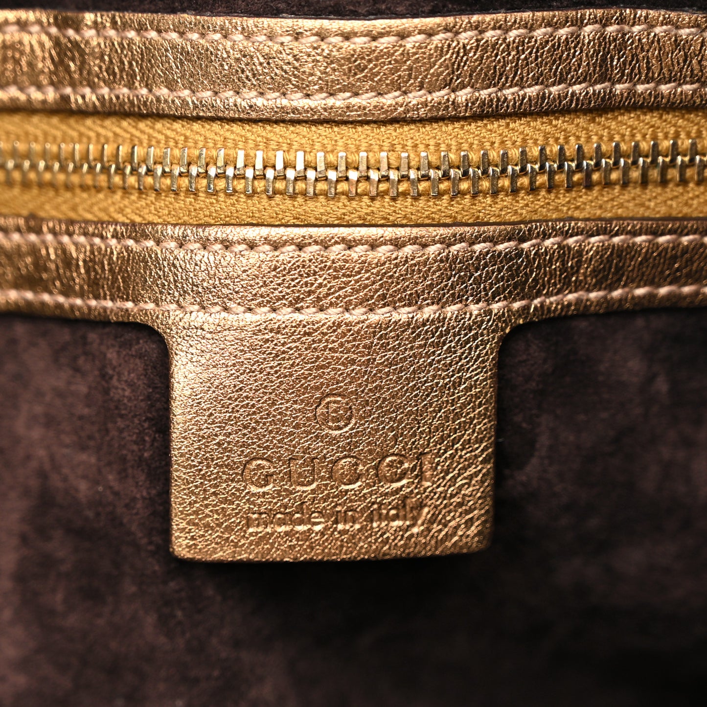 Metallic Snakeskin Medium Pelham Tote Gold