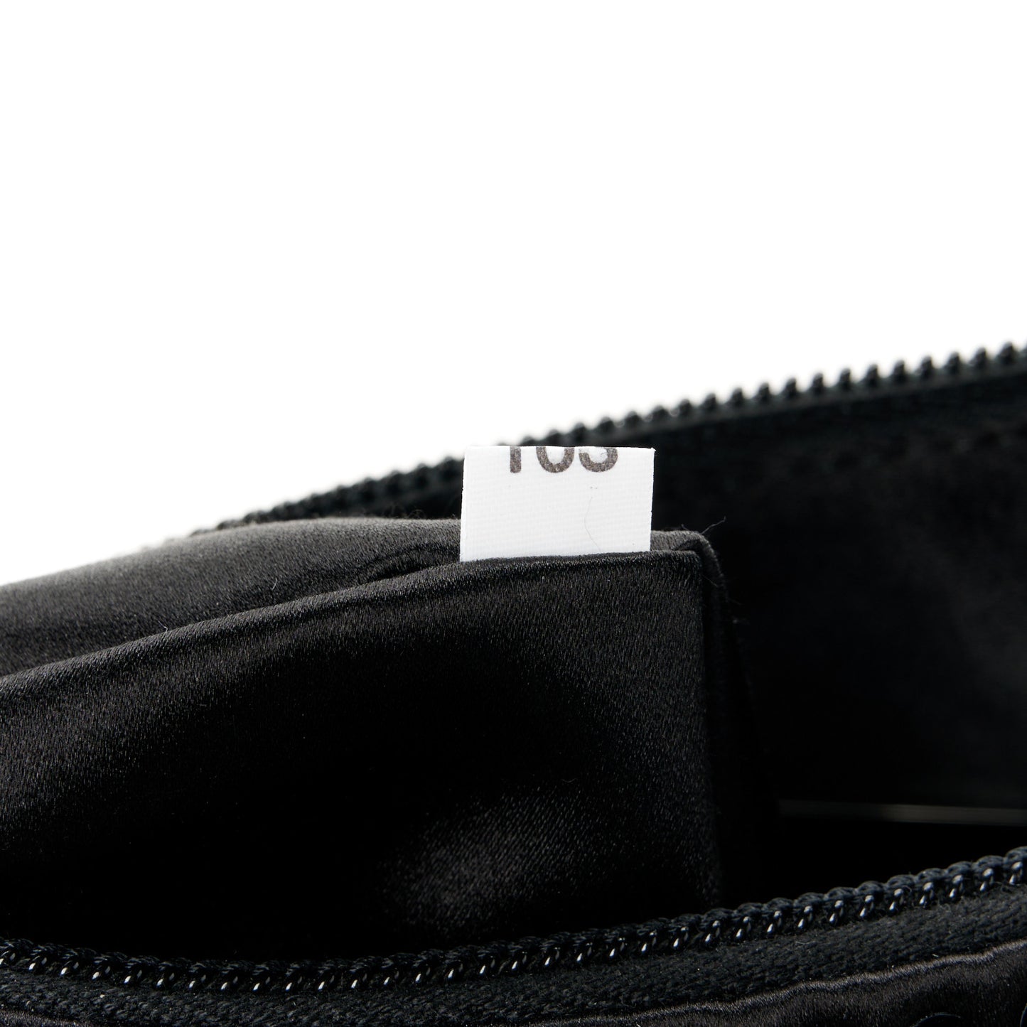Satin Crystal Mini Re-Edition 2000 Bag Black