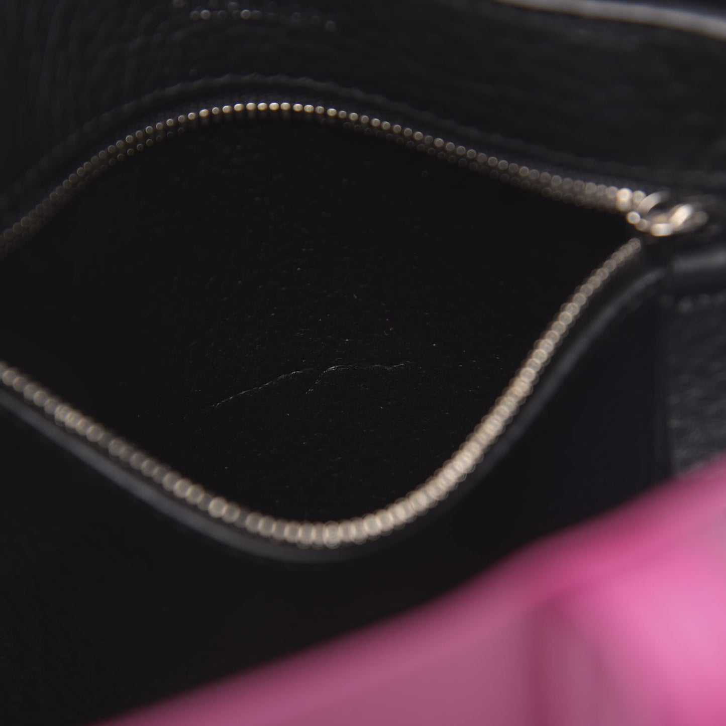 Calfskin XXS Everyday Tote Rose Magenta Black